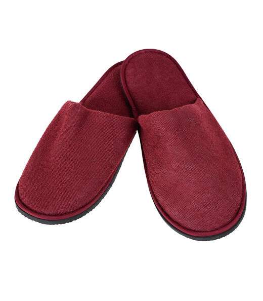 Pantufa Feminina Atoalhada Bene Casa Vermelho