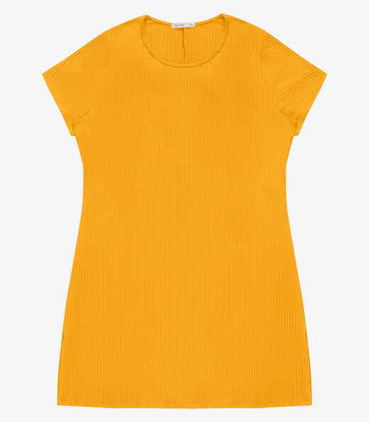 Vestido Feminino Plus Size Secret Glam Amarelo