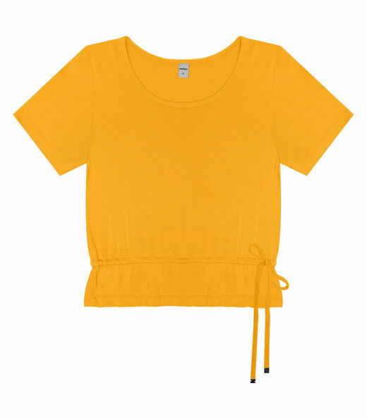 Blusa Feminina Manga Curta Rovitex Amarelo