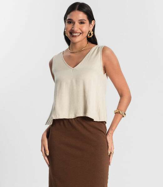 Image_Regata Feminina de Viscose Rovitex Bege