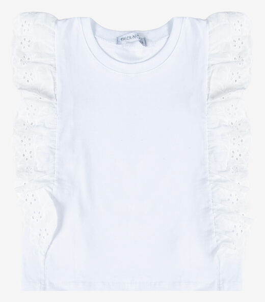 Blusa Feminina Infantil Com Laise Trick Nick Branco