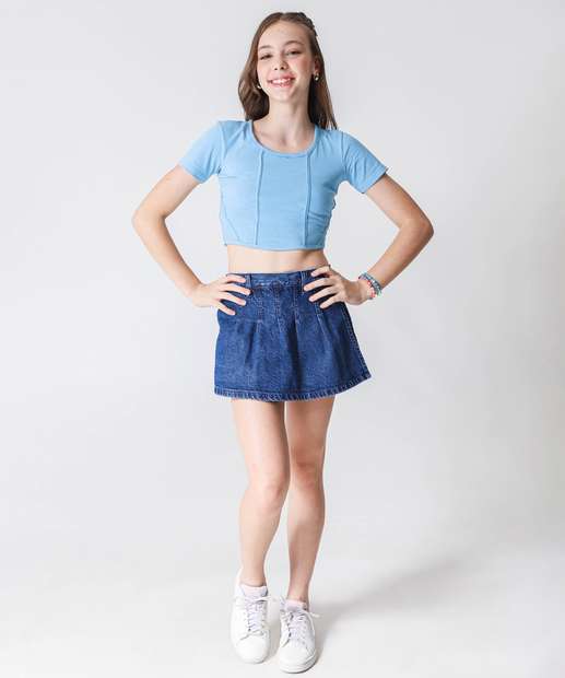 Image_Short Saia Jeans Juvenil Pregas Marisa Tam 10 a 16