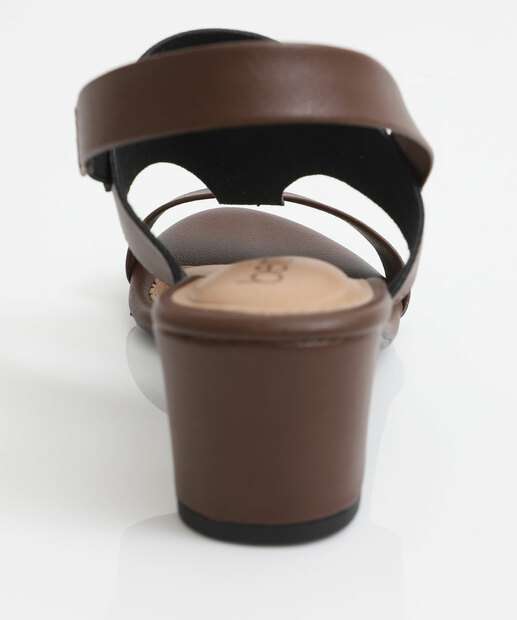 Sandália Salto Grosso Feminina Beira Rio Marrom