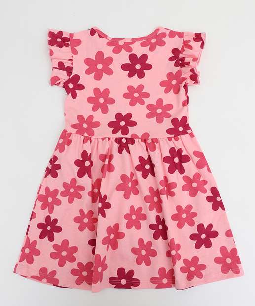 Vestido Infantil Estampa Flores Marisa Tam 1 a 3