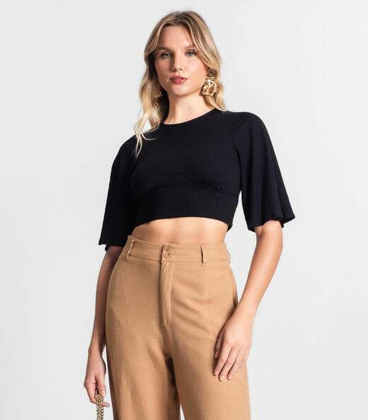 Image_Blusa De Ribana Canelada Feminina Endless Preto