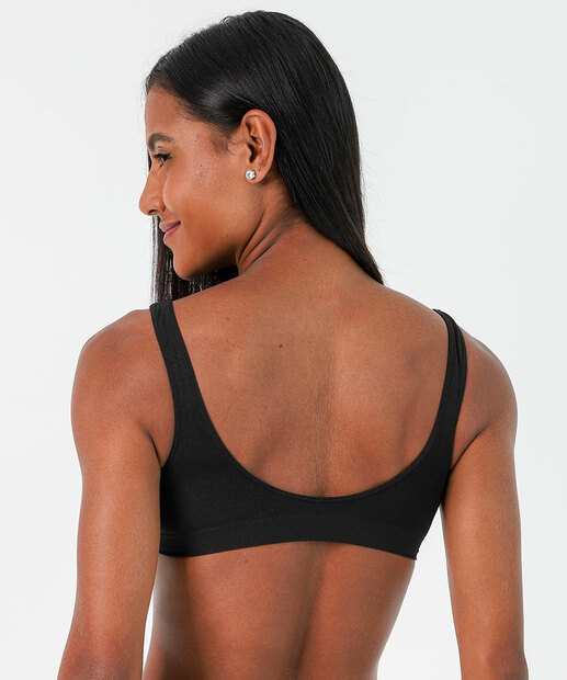 Sutiã Top Sem Bojo Microfibra Alças Largas DelRio