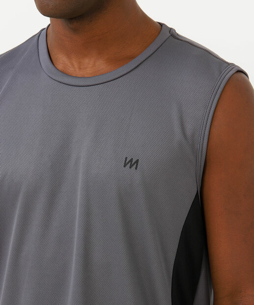 Regata Masculina Dry Fit Fitness MR Cinza