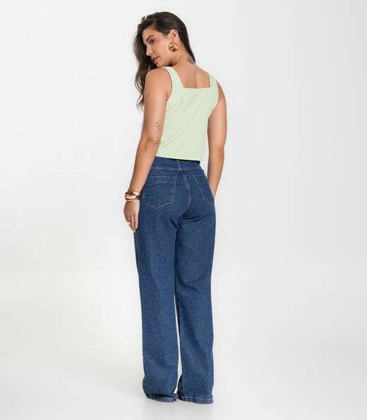 Regata Feminina em Tecido Infinita Cor Verde