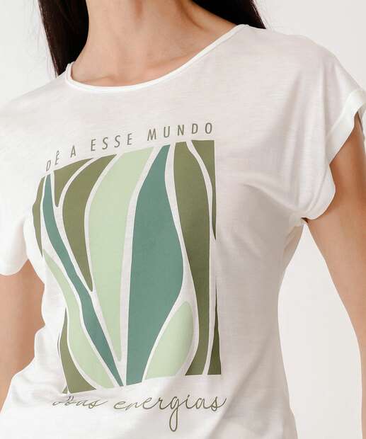 Blusa Feminina Estampa Frase Marisa