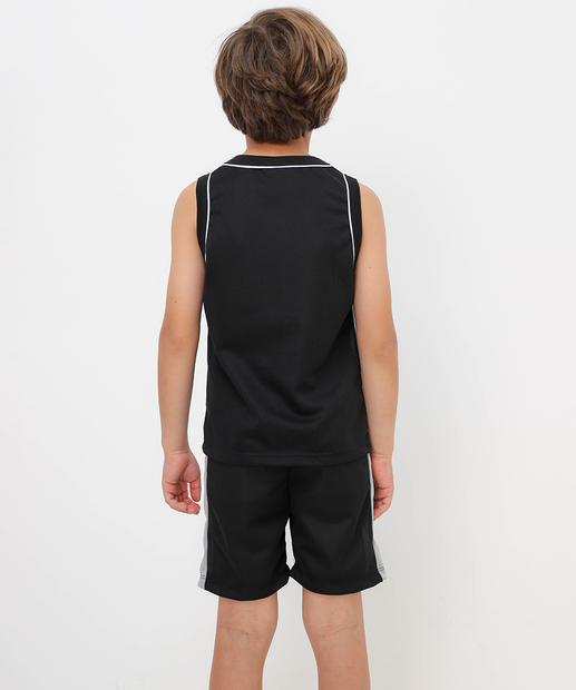 Conjunto Infantil Dry Fit Homem Aranha Tam 4 a 10 Preto