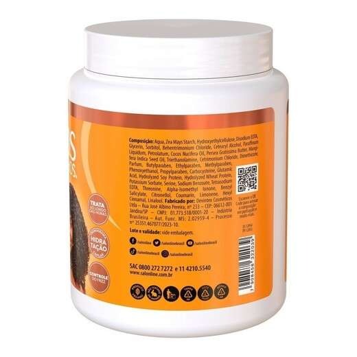 Creme Para Pentear SOS Cachos Óleo de Manga 1kg Salon Line