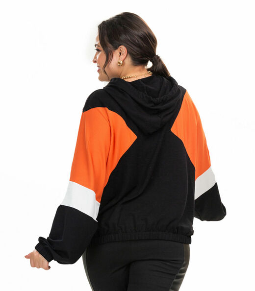 Blusao Molecotton de Viscose Secret Glam Laranja