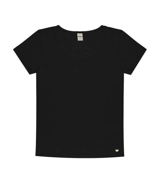 Blusa Feminina Viscotorcion Básica Rovitex Preto