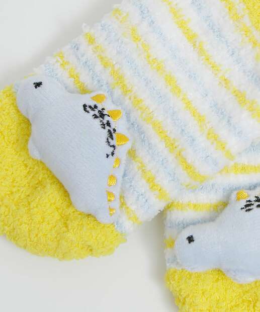 Kit 2 Pares Meias Infantil Soquete Chenille MR 