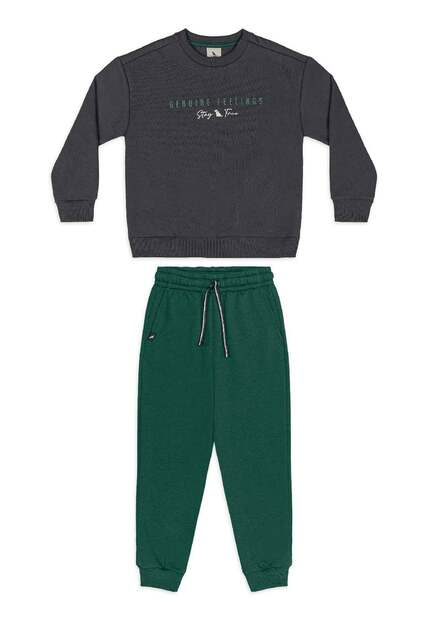 Conjunto Blusão Calça Moletom Quimby