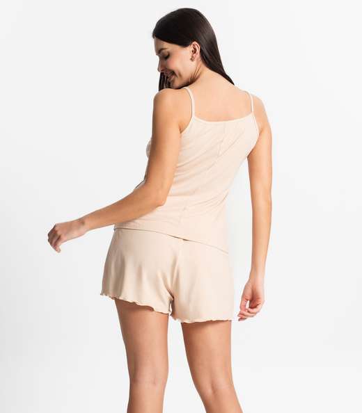 Pijama Feminino De Alças Select Rosa