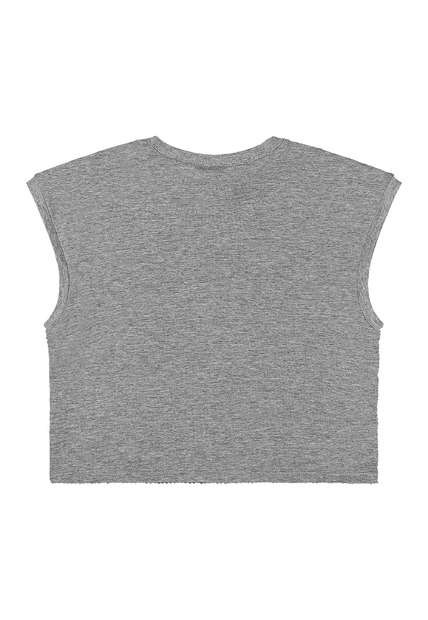 Blusa Juvenil em Algodão e Paetê Gloss