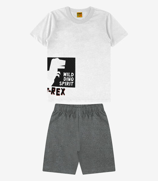 Image_Conjunto Camiseta com Bermuda Menino Rovi Kids Branco