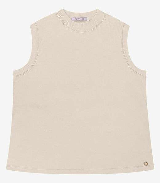 Image_Regata em Ribana Feminina Plus Size Secret Glam Bege