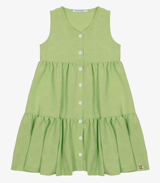 Vestido Infantil Em Air Flow Trick Nick Verde