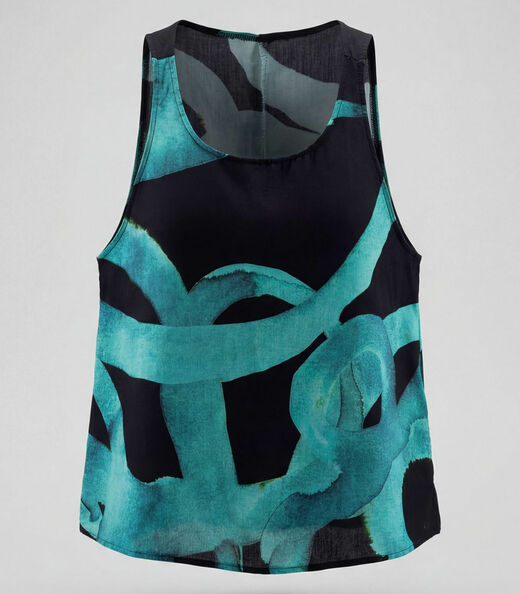 Regata Feminina Em Viscose Infinita Cor Azul