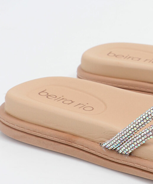 Rasteirinha Feminina Strass Beira Rio 