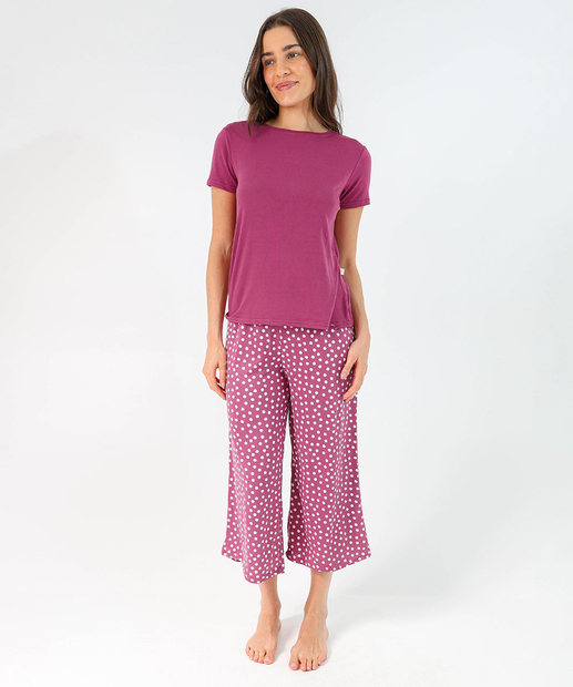 Image_Pijama Feminino Capri Estampa Poá Marisa Rosa