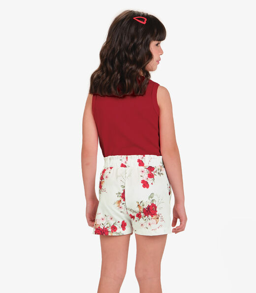 Conjunto Regata com Shorts Menina Trick Nick Vermelho