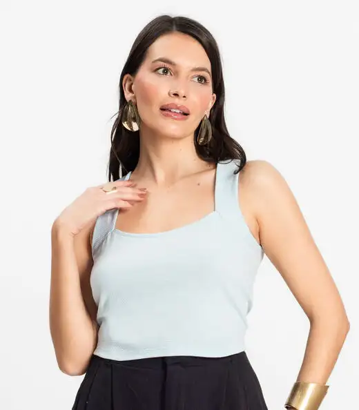 Cropped Feminino Select Azul