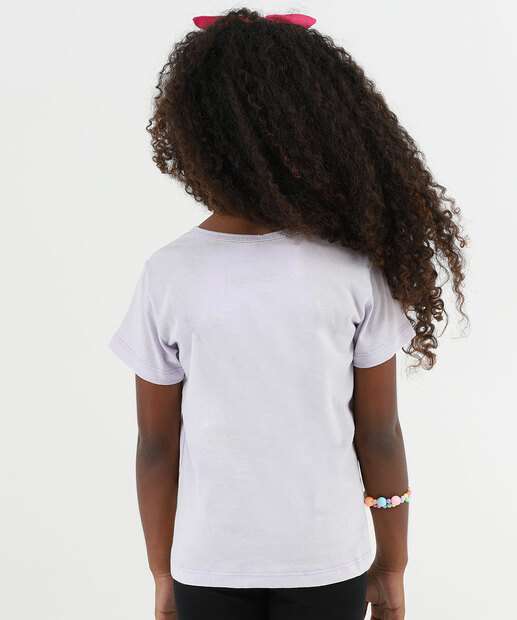 Blusa Infantil Minnie E Margarida Disney Tam 4 a 10 Lilás