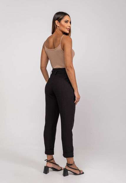 Regata Alcinha Malha Canelada Marrom Salvatore Fashion