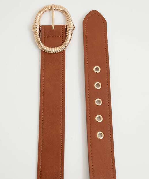 Cinto Feminino Fivela Textura Marisa