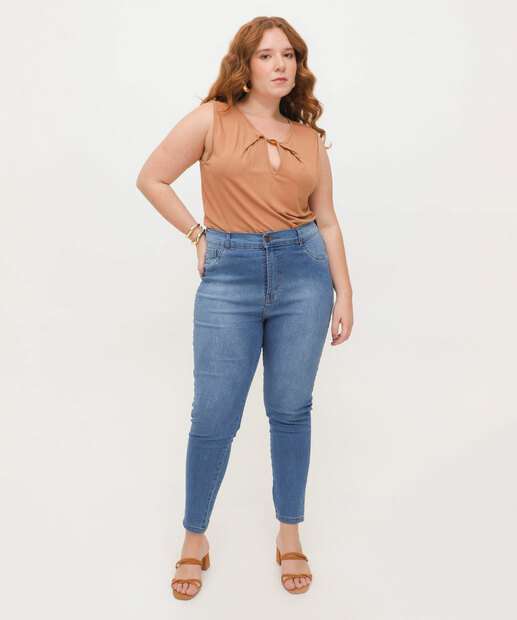 Image_Calça Plus Size Feminina Jeans Skinny