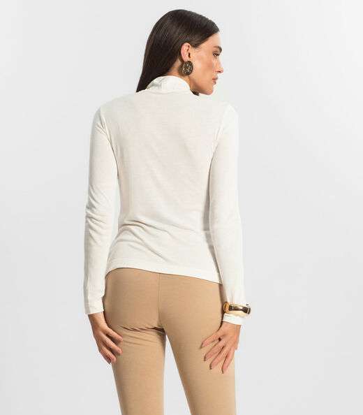 Blusa Feminina Manga Longa Endless Bege