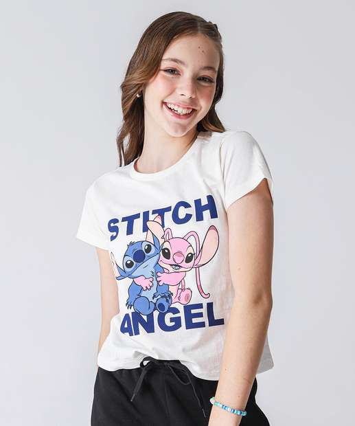 Image_Camiseta Juvenil Angel E Stitch Tam 06 a 14 Off White