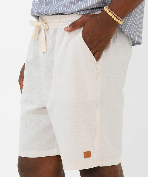 Bermuda Masculina Textura Bolsos Marisa Bege