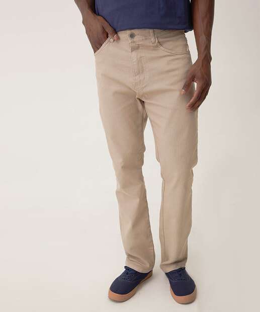 Calça Masculina Sarja Reta 