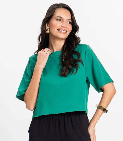 Blusa Feminina em Twill Cey Rovitex Verde