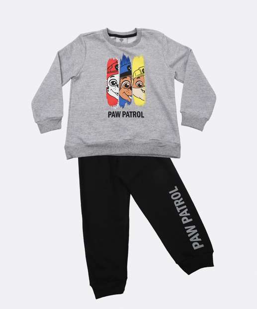 Image_Conjunto Infantil Moletinho Patrulha Canina Nickelodeon Tam 1 a 5 Cinza