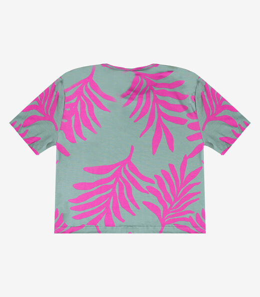 Blusa Feminina Estampada Infinita Cor Verde