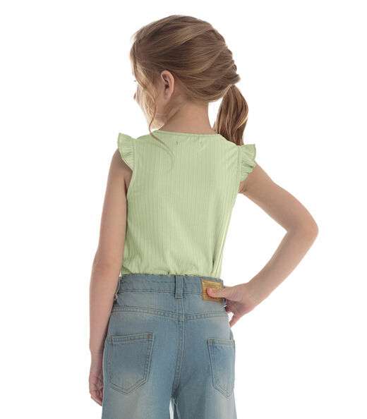 Blusa Juvenil Feminina Ribana Trick Nick Verde