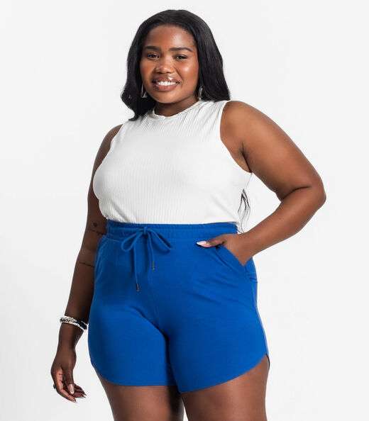 Image_Regata Plus Size Em Ribana Canelada Secret Glam Bege