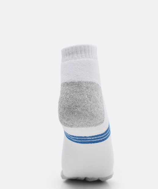 Kit 3 Pares Meias Masculina Cano Curto MR Branco