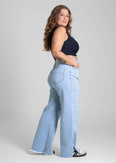 Calça Jeans Sawary Wide Leg Petit - 281181