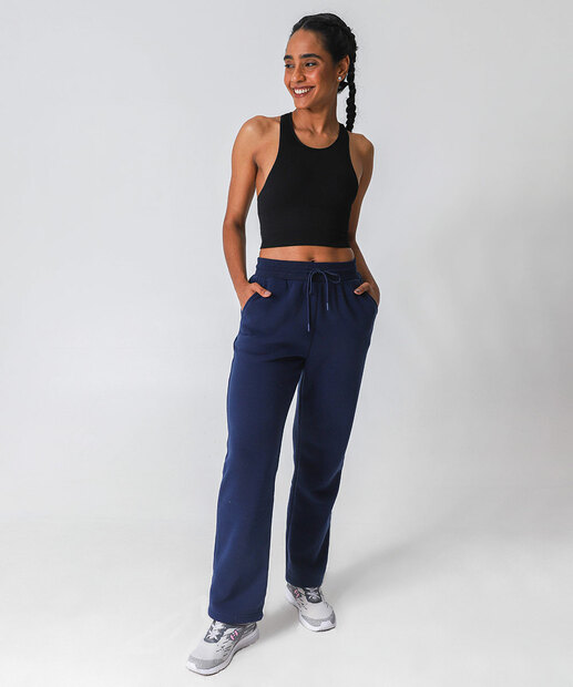 Top Fitness Nadador Sem Costura Marisa Preto