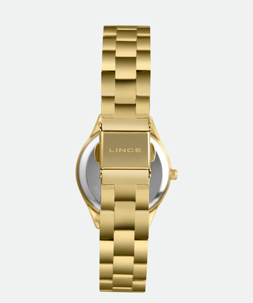 Kit Relógio Feminino Lince LRGH003L30 KAFJC2KX Dourado
