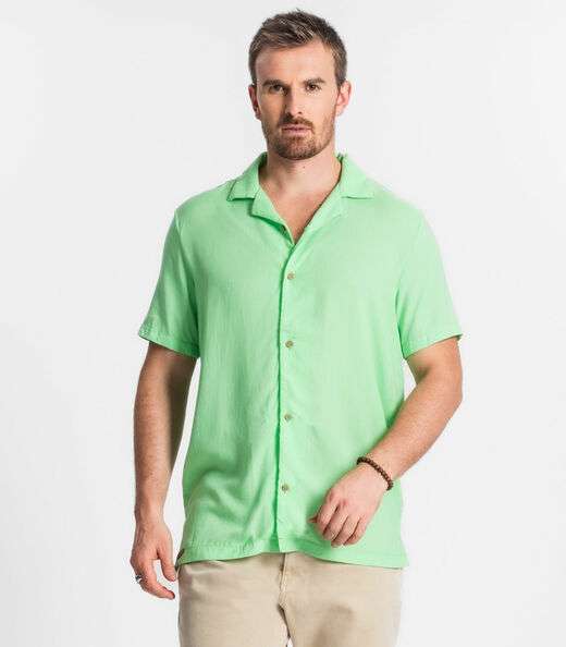 Image_Camisa Em Viscolinho Masculina Diametro Verde