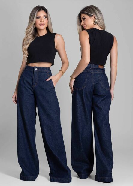 Calça Jeans Sawary Wide Leg - 282832
