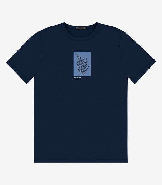Image_Camiseta Masculina em Meia Malha Diametro Azul