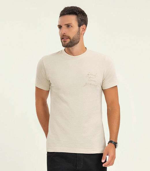 Image_Camiseta Masculina Manga Curta Malhão Diametro Bege